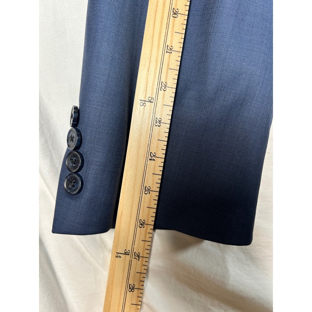 Peter Millar 100% Wool Button Blazer Sport Coat Made in Canada Notch Lapel 44T - Picture 13 of 16